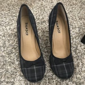 Plaid heels